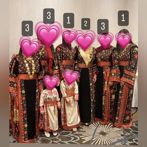 Beautiful Palestinian thobe worn 1x - MULTIPLE SIZES AVAILABLE. Please see pic